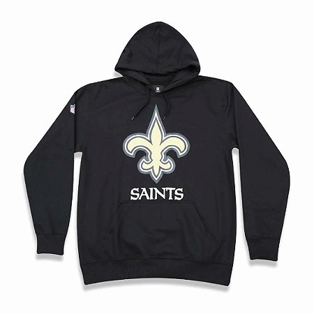 Casaco Moletom New Orleans Saints Basic Logo Preto - New Era