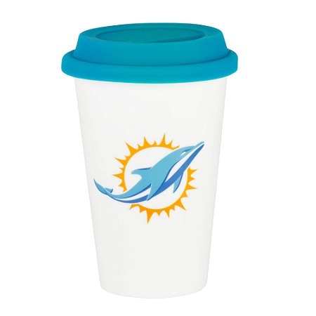 Copo de Café em Cerâmica Miami Dolphins - NFL