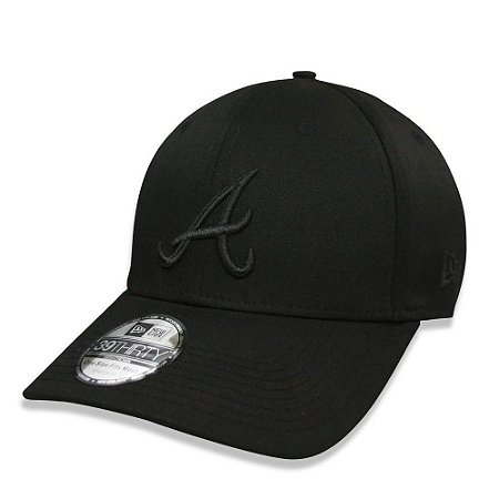 Boné Atlanta Braves 3930 Gray on Black MLB - New Era