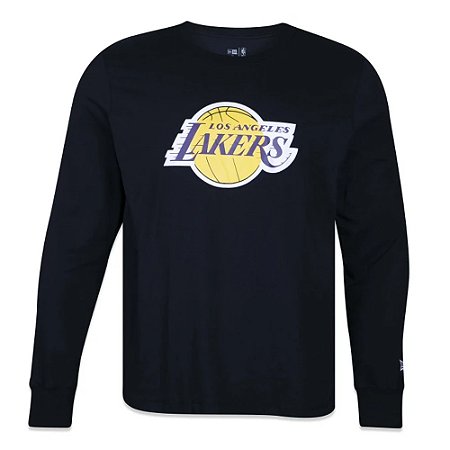 Camiseta Manga Longa New Era Los Angeles Lakers Core