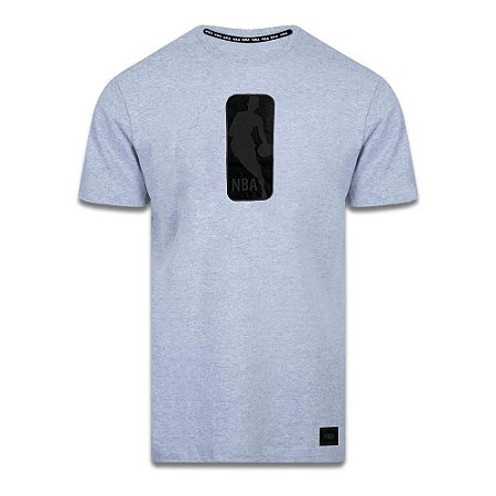 Camiseta Masculino NBA 3D Logoman Cinza