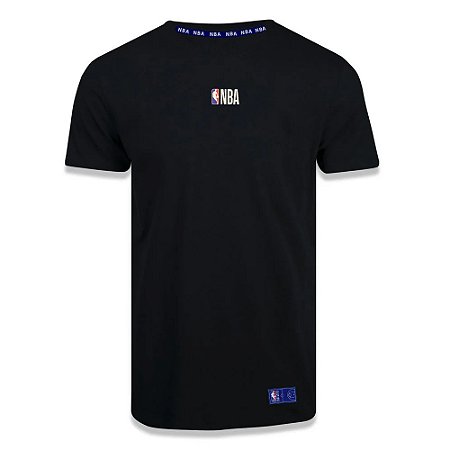 Camiseta Masculina NBA Mini Logo Soft Preto