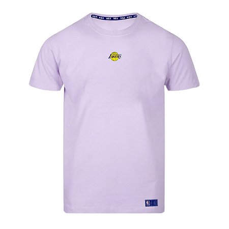 Camiseta Masculina Los Angeles Lakers NBA Mini Logo Soft