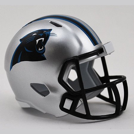 Mini Capacete Riddell Carolina Panthers Pocket Size