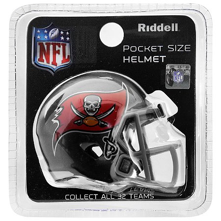 Mini Capacete Riddell Tampa Bay Buccaneers Pocket Size