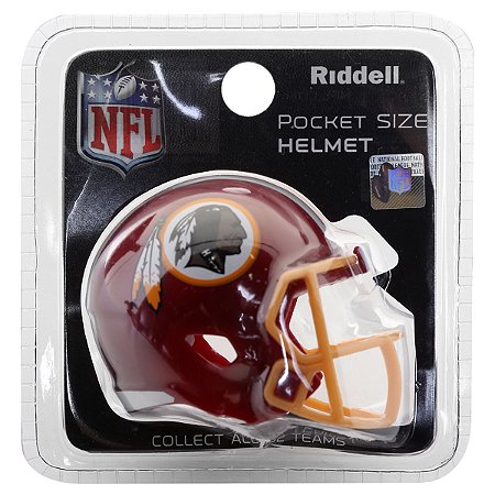 Mini Capacete Riddell Washington Redskins Pocket Size