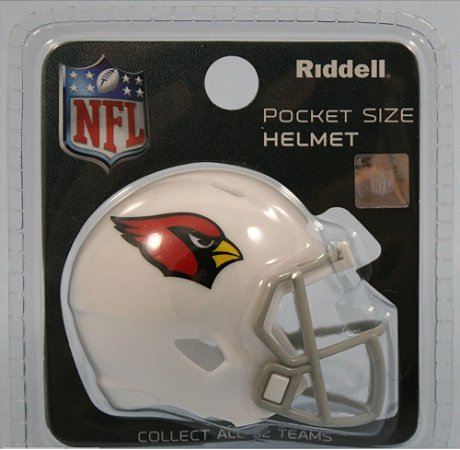 Mini Capacete Riddell Arizona Cardinals Pocket Size