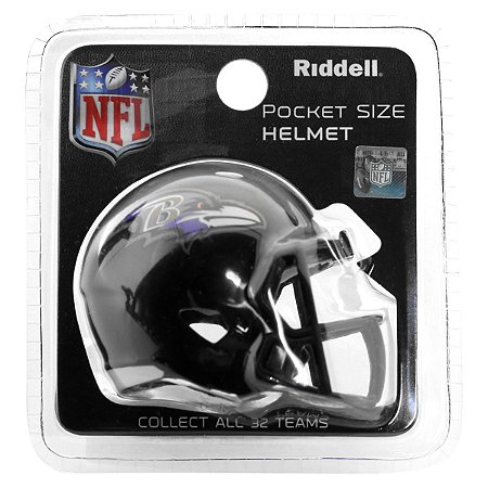 Mini Capacete Riddell Baltimore Ravens Pocket Size
