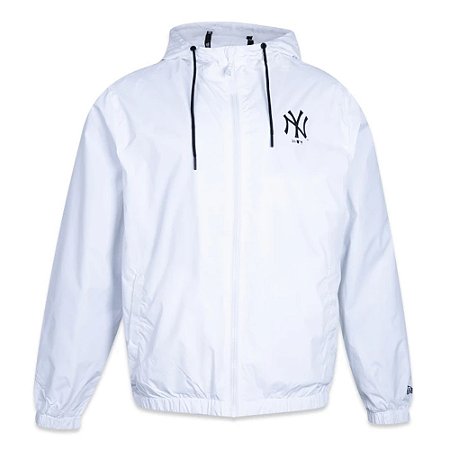 Jaqueta Corta Vento New Era New York Yankees Sazonal Branco