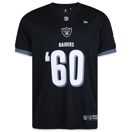 Camiseta Jersey New Era NFL Las Vegas Raiders 60 Preto