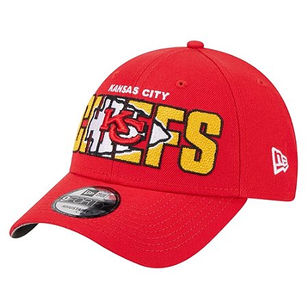 Boné New Era Kansas City Chiefs 940 NFL Draft Vermelho