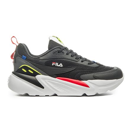 Tenis Masculino Fila RT Low Preto Vermelho