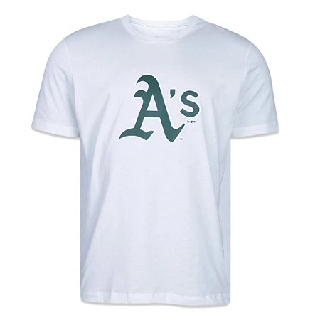 Camiseta New Era Oakland Athletics MLB Back School Off White