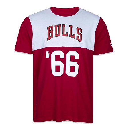 Camiseta New Era Chicago Bulls Core Vermelho
