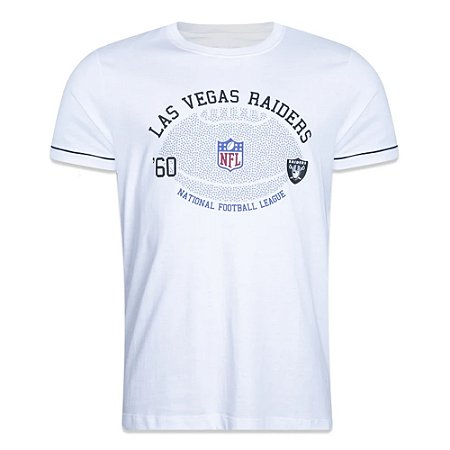 Camiseta Slim New Era Las Vegas Raiders Core Branco