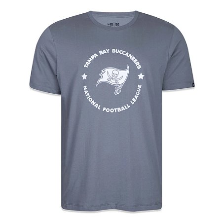 Camiseta New Era Tampa Bay Buccaneers NFL Core Cinza Escuro