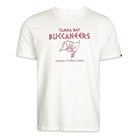 Camiseta New Era Tampa Bay Buccaneers Old Culture Off White