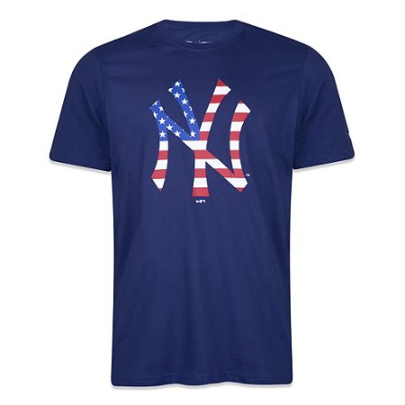 Camiseta New Era New York Yankees Core USA Azul Marinho