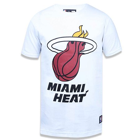 Camiseta Miami Heat Basic Branco - New Era