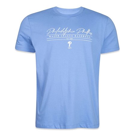 Camiseta Slim New Era Philadelphia Phillies Azul