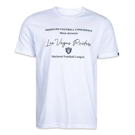 Camiseta New Era Las Vegas Raiders Minimal Label Branco
