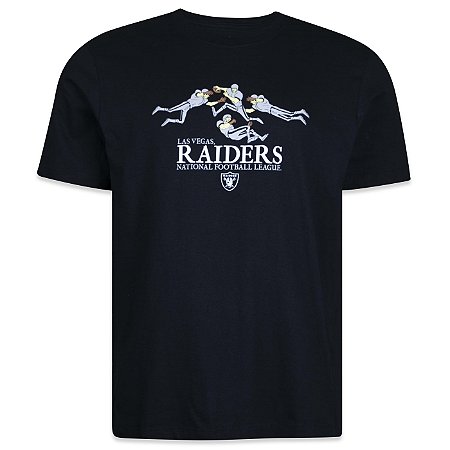 Camiseta New Era NFL Las Vegas Raiders Freestyle Preto