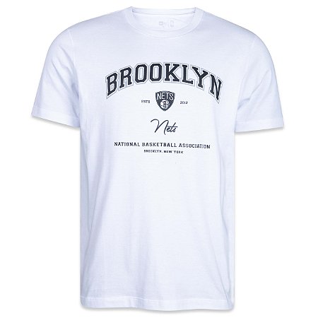 Camiseta New Era Golf Culture NBA Brooklyn Nets Branco