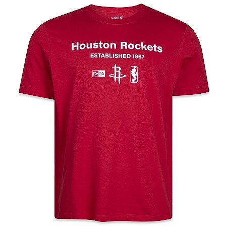 Camiseta New Era Minimal Houston Rockets NBA Vermelho