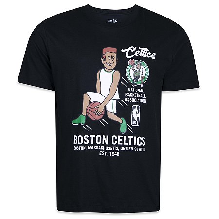 Camiseta New Era Boston Celtics NBA Building Preto