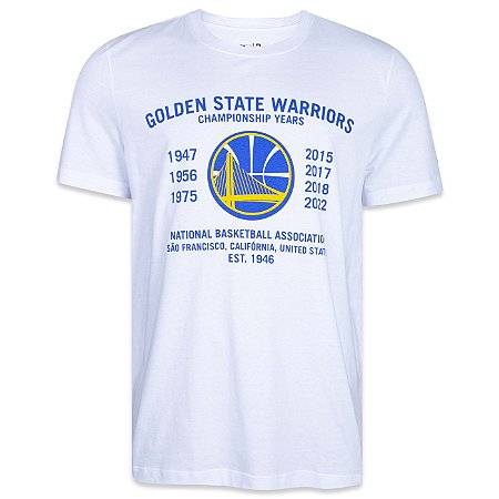 Camiseta New Era Golden State Warriors NBA Building Branco