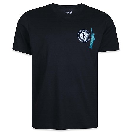 Camiseta New Era Core City Icons Brooklyn Nets NBA Preto