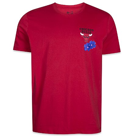 Camiseta New Era Chicago Bulls NBA Core City Icons Vermelho