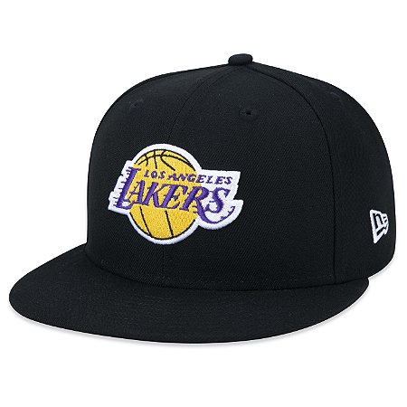 Boné New Era 5950 Core NBA Los Angeles Lakers Fechado Preto