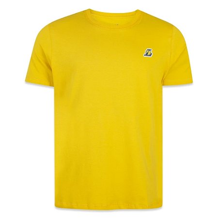 Camiseta New Era Los Angeles Lakers Core Amarelo