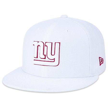 Boné New Era 5950 NFL New York Giants Fechado Branco
