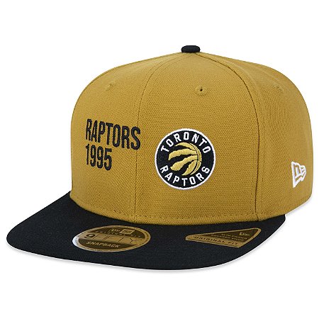 Boné New Era 950 Snapback Toronto Raptors NBA Core Mostarda