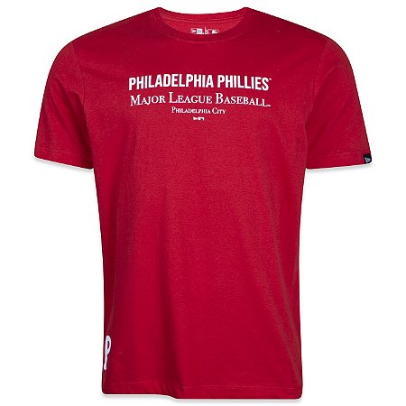 Camiseta New Era Philadelphia Phillies MLB Minimal Vermelho