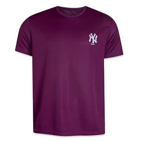 Camiseta Performance New Era New York Yankees Bordô