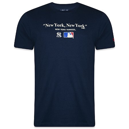 Camiseta New Era New York Yankees MLB Golf Culture Marinho
