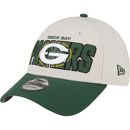 Boné New Era 940 Green Bay Packers NFL Draft 2023 Cinza