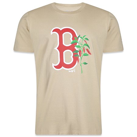 Camiseta New Era New Boston Red Sox MLB Rooted Nature Kaki