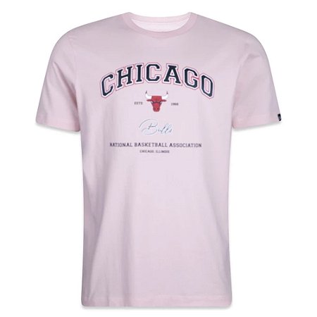 Camiseta New Era Chicago Bulls Golf Culture Rosa