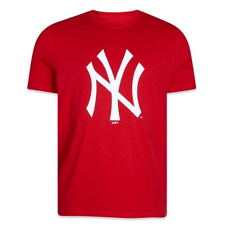 Camiseta New Era New York Yankees Big Logo Vermelho