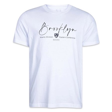 Camiseta New Era Brooklyn Nets Golf Culture Branco