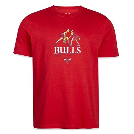 Camiseta New Era Chicago Bulls Freestyle Vermelho