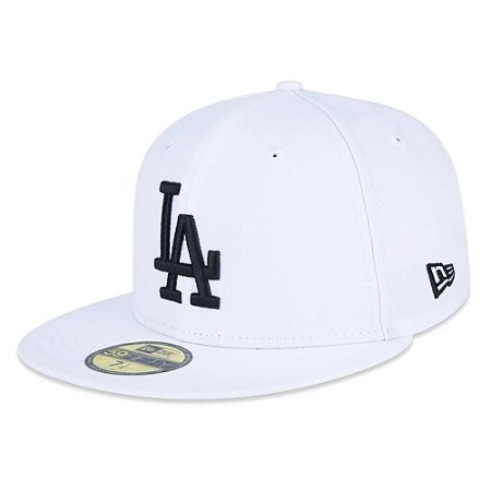 Boné New Era 5950 Los Angeles Dodgers Fitted Branco