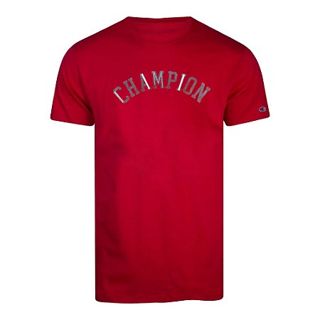 Camiseta Champion Manga Curta Mc Superior Vermelho