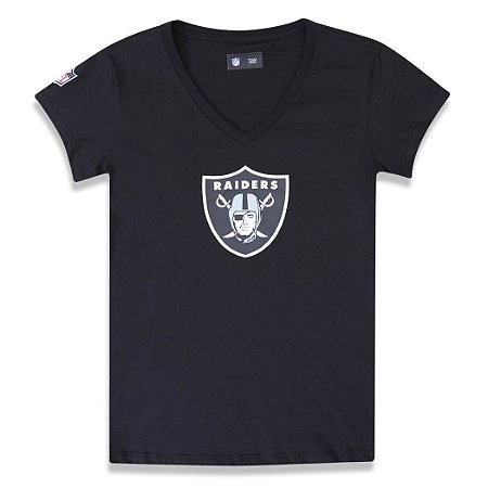 Camiseta Oakland Raiders Baby Look Feminina - New Era