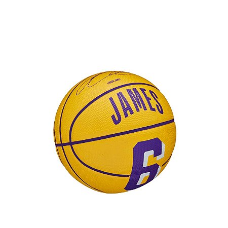 Bola de Basquete Wilson NBA Lebron James 6 Lakers MINI