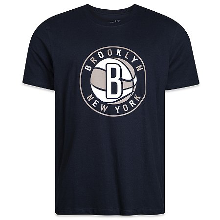 Camiseta New Era Brooklyn Nets NBA Regular Core Preto